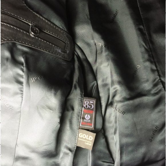 Belstaff Leather Long Brian Fashion Jacket Blouson Size 42 Made in Italy - Picture 5 of 10